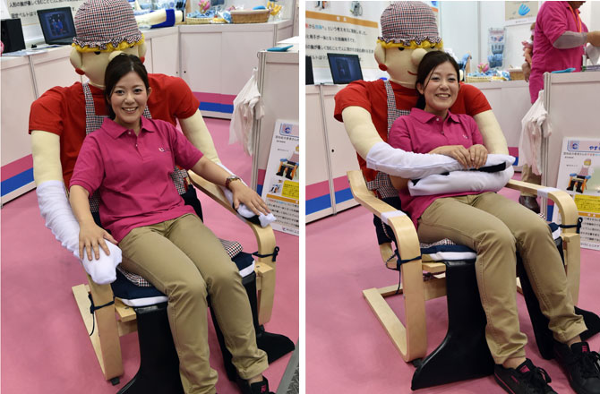 Chiếc ghế biết &ocirc;m - một sản phẩm s&aacute;ng tạo của c&ocirc;ng ty UniCare