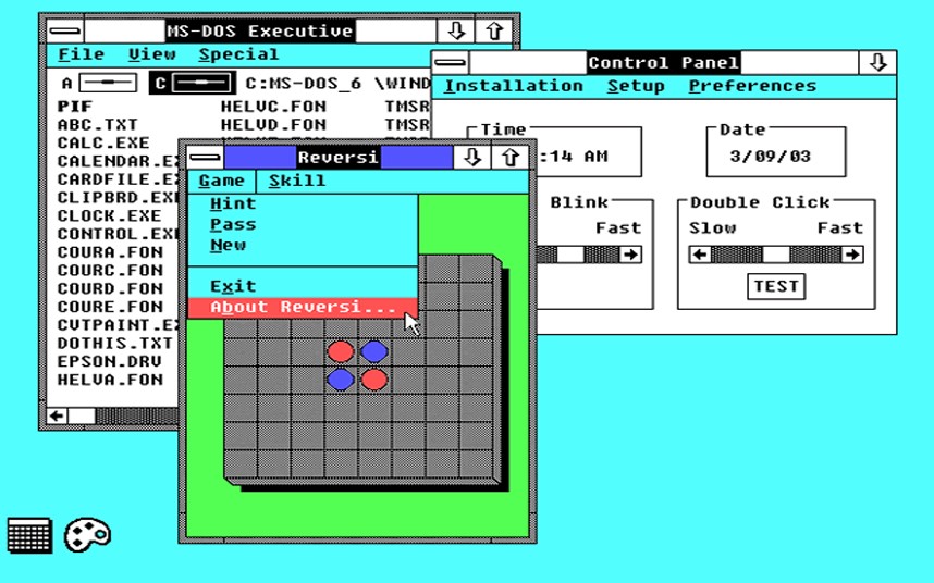Hệ điều h&agrave;nh Windows 2 đ&atilde; c&oacute; Excel v&agrave; Word 