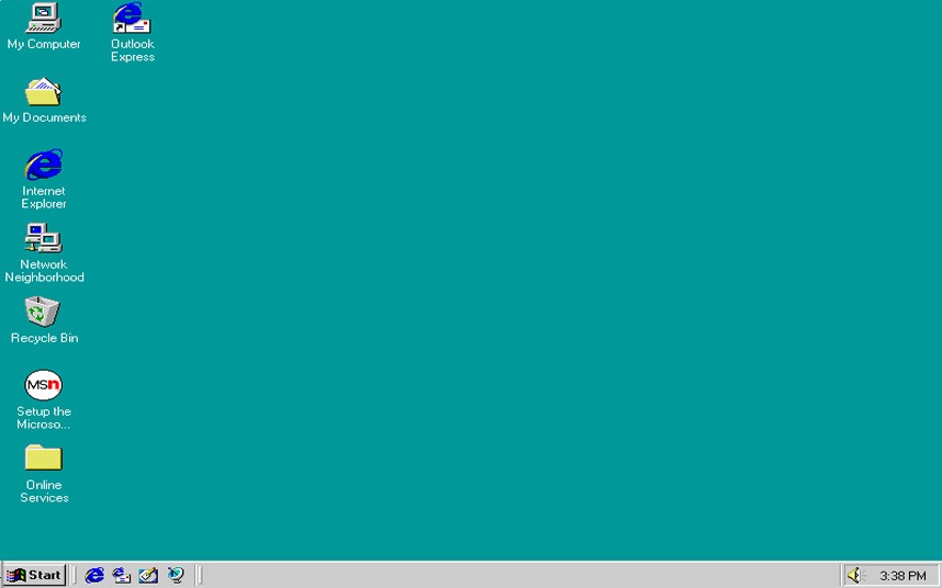 Hệ điều h&agrave;nh Windows 98 được t&iacute;ch hợp sẵn tr&igrave;nh duyệt web Internet Explorer