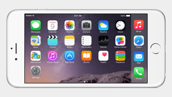 chiếc iPhone 6 Plus sẽ c&oacute; chế độ xoay ngang m&agrave;n h&igrave;nh