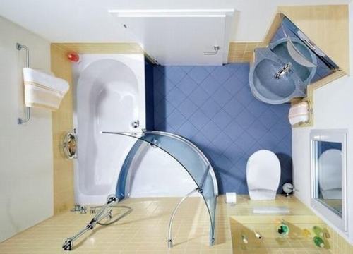 B&agrave;i tr&iacute; ph&ograve;ng tắm nhỏ n&ecirc;n chọn c&aacute;c nội thất c&oacute; thiết kế c&oacute; k&iacute;ch cỡ nhỏ