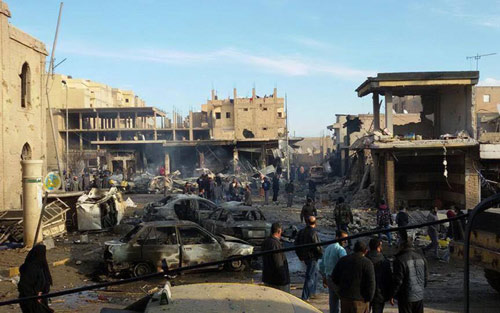 Raqqa li&ecirc;n tiếp hứng chịu c&aacute;c cuộc kh&ocirc;ng k&iacute;ch của Mỹ v&agrave; đồng minh tấn c&ocirc;ng khủng bố IS