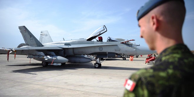 M&aacute;y bay chiến đấu CF-18 của kh&ocirc;ng qu&acirc;n Canada