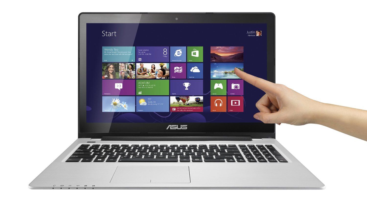 Asus Vivobook S550CA l&agrave; mẫu laptop m&agrave;n h&igrave;nh cảm ứng nhanh ch&oacute;ng v&agrave; tiện lợi