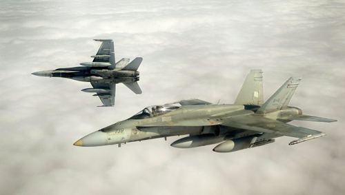 C&aacute;c chiến đấu cơ CF-18 của kh&ocirc;ng qu&acirc;n Canada