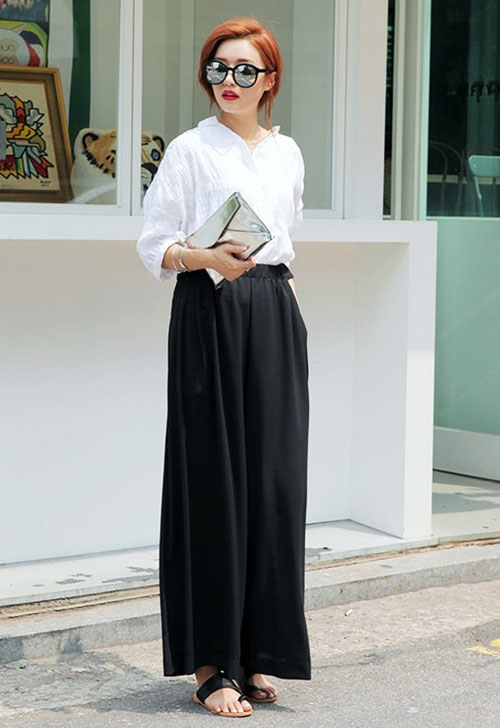 Mặc đẹp mỗi ng&agrave;y với quần culottes đang được rất nhiều c&ocirc; n&agrave;ng c&ocirc;ng sở y&ecirc;u th&iacute;ch