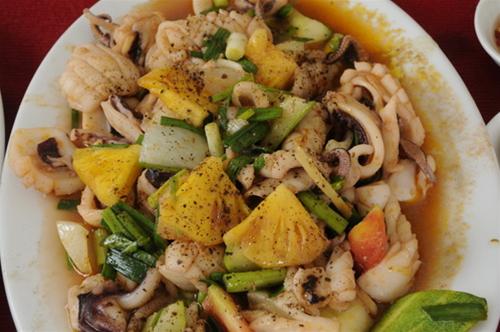 mực x&agrave;o chua ngọt cực ngon