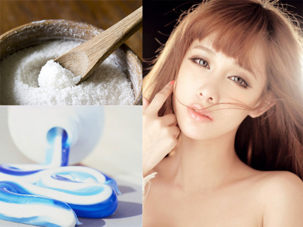 muối gi&uacute;p trị mụn đầu đen hiệu quả