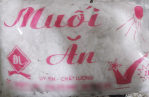 muối chứa kim loại nặng