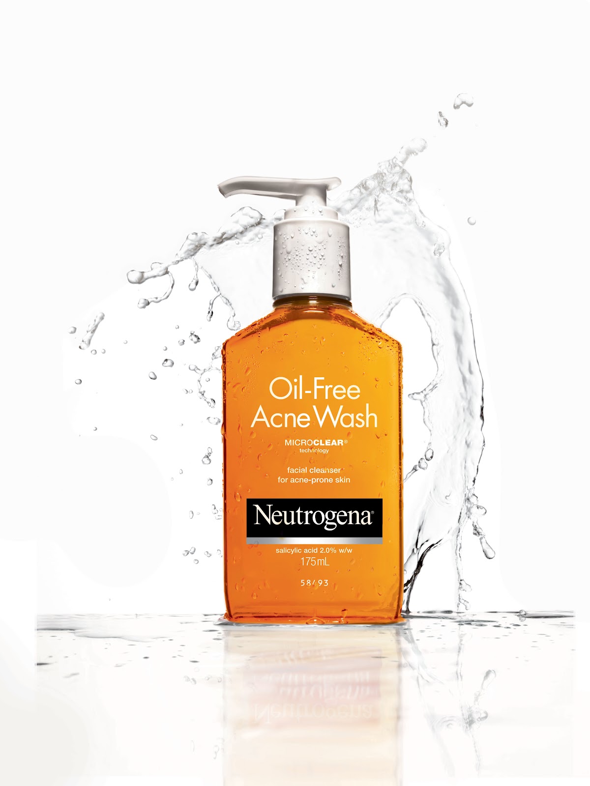 Neutrogena Oil-Free Acne Wash ngăn ngừa v&agrave; điều trị mụn trứng c&aacute;