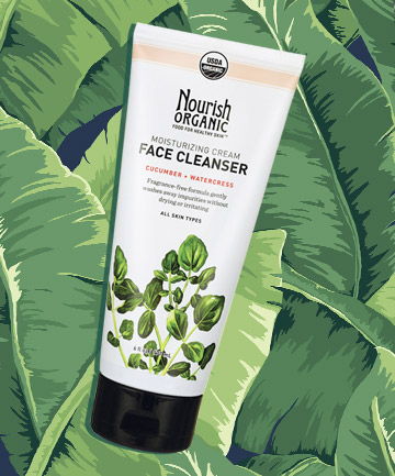 Mỹ phẩm tự nhi&ecirc;n Nourish Organics Moisturizing Cream Face Cleanser với chiết xuất từ l&ocirc; hội, dầu dừa v&agrave; dưa leo 