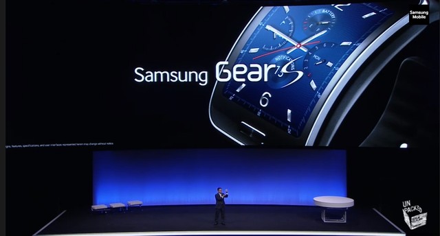 Gear S với màn hình cong
