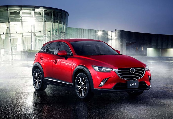 &Ocirc; t&ocirc; Mazda CX-3 mới được trang bị lưới tản nhiệt nổi bật
