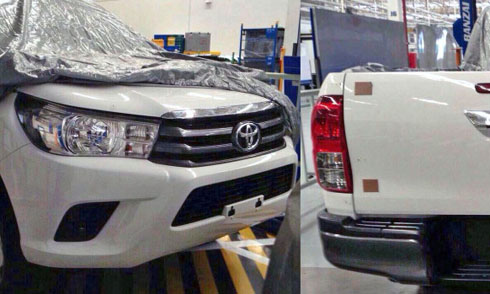 Những h&igrave;nh ảnh h&eacute; lộ về &ocirc; t&ocirc; Toyota Hilux mới tại Th&aacute;i Lan