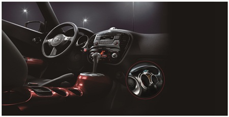 Mẫu &ocirc; t&ocirc; gi&aacute; rẻ Nissan Juke 2015 được trang bị nội thất hiện đại, cải tiến