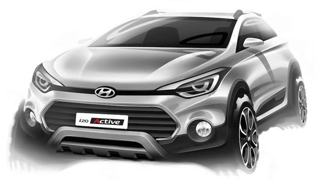H&igrave;nh ảnh ph&aacute;c họa &ocirc; t&ocirc; Huyndai i20 mới được c&ocirc;ng bố trước đ&oacute;