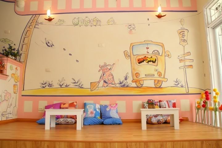 Những bức vẽ tranh tường của 'Chuẩn quán 3D cinema' được khéo léo thể hiện ngộ nghĩnh, hấp dẫn 