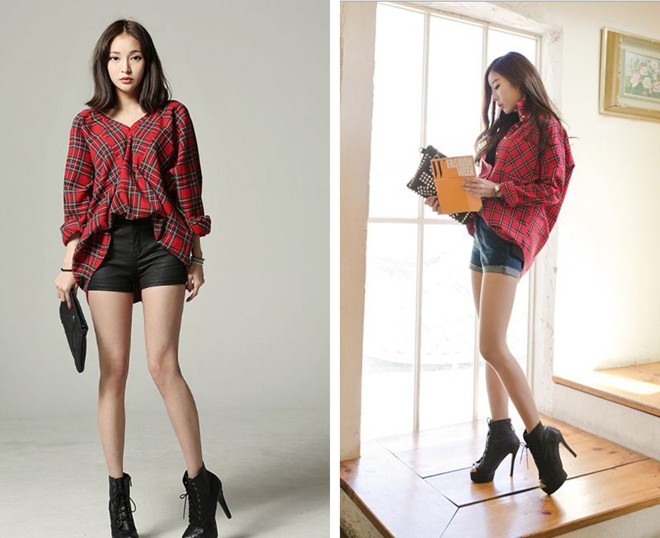 Quần short l&agrave; một c&aacute;ch phồi đồ với boot ăn &yacute;