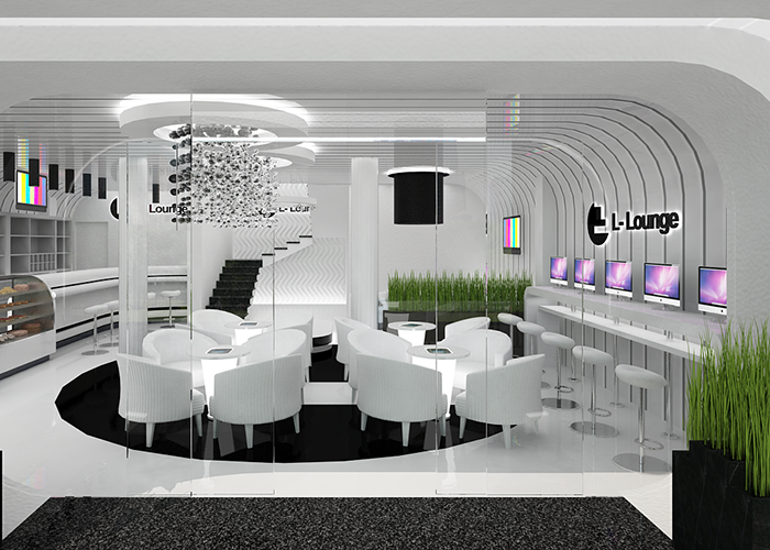 L-Lounge có lối thiết kế sang trọng, kết hợp hài hòa giữa khoa học công nghệ hiện đại và kiến trúc ấn tượng, đây sẽ là địa điểm lý tưởng cho các cặp đôi thỏa sức trải nghiệm với các thiết bị Apple và đắm chìm trong những trong giai điệu du dương trầm bổng của tiếng đàn Piano