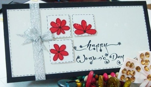 Thiệp handmade l&agrave; một m&oacute;n qu&agrave; tặng 8/3 rất &yacute; nghĩa