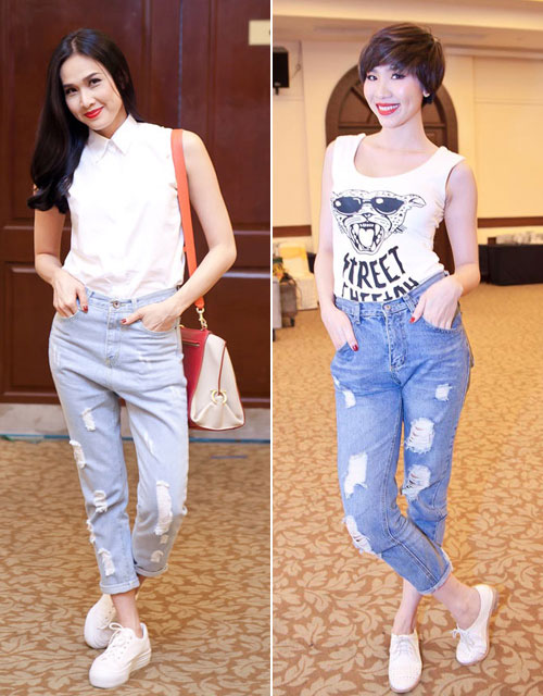 Kiểu quần jeans boyfriend n&agrave;y rất dễ mặc, t&iacute;nh ứng dụng cao