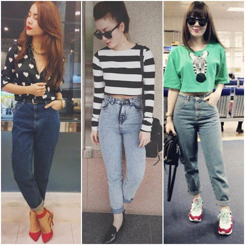 Kiểu quần jeans cổ điển n&agrave;y cũng rất được l&ograve;ng c&aacute;c ng&ocirc;i sao trẻ