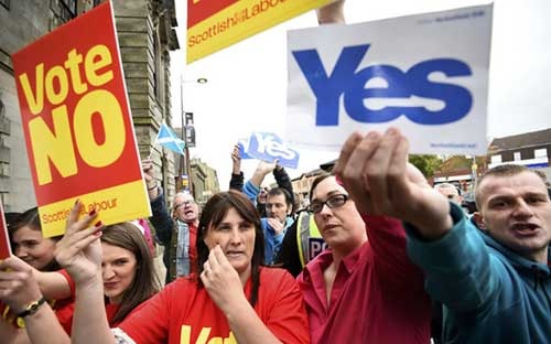 Kết quả bỏ phiếu ly khai ở Scotland cho thấy vương quốc Anh vẫn l&agrave; một khối độc lập