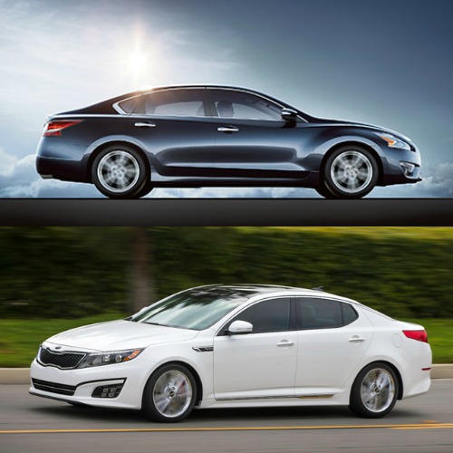Kia Optima và Nissan Altima là những ứng cử viên sáng giá cho dòng sedan hạng trung Kia Optima và Nissan Altima là những ứng cử viên sáng giá cho dòng sedan hạng trung