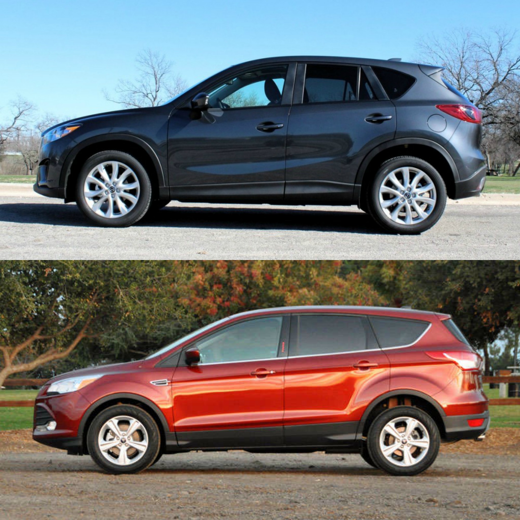 Khi so s&aacute;nh &ocirc; t&ocirc;, cả 2 phi&ecirc;n bản Mazda CX-5 v&agrave; Ford Escape đều c&oacute; những cải tiến nhất định
