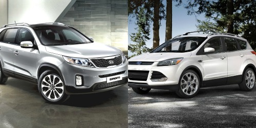 Nội thất xe Ford tương đối trang nh&atilde; với vật liệu cao cấp hơn, c&ograve;n nội thất Sorento kh&ocirc;ng mấy ấn tượng