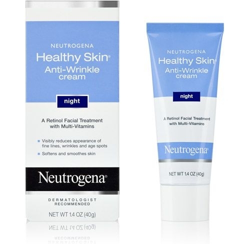 Kem dưỡng ẩm ban đ&ecirc;m chống nhăn của Neutrogena d&ograve;ng Healthy Skin được chiết xuất Retinol, l&agrave; một trong những sản phẩm h&agrave;ng đầu về chăm s&oacute;c da được c&aacute;c chuy&ecirc;n gia tin d&ugrave;ng. Ảnh minh họa  C&ocirc;ng dụng: Với c&ocirc;ng thức độc quyền của Neutrogena chứa Retinol, Vitamin A tinh khiết, gi&uacute;p da bạn lu&ocirc;n tươi trẻ