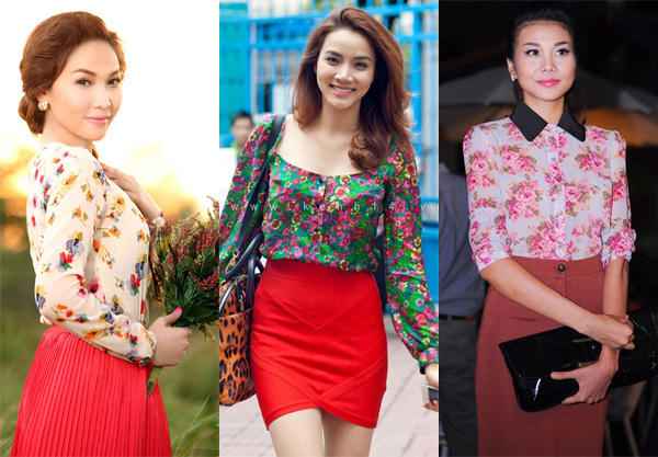 Sơ mi họa tiết phối với quần jeans, culottes, ch&acirc;n v&aacute;y đều ph&ugrave; hợp