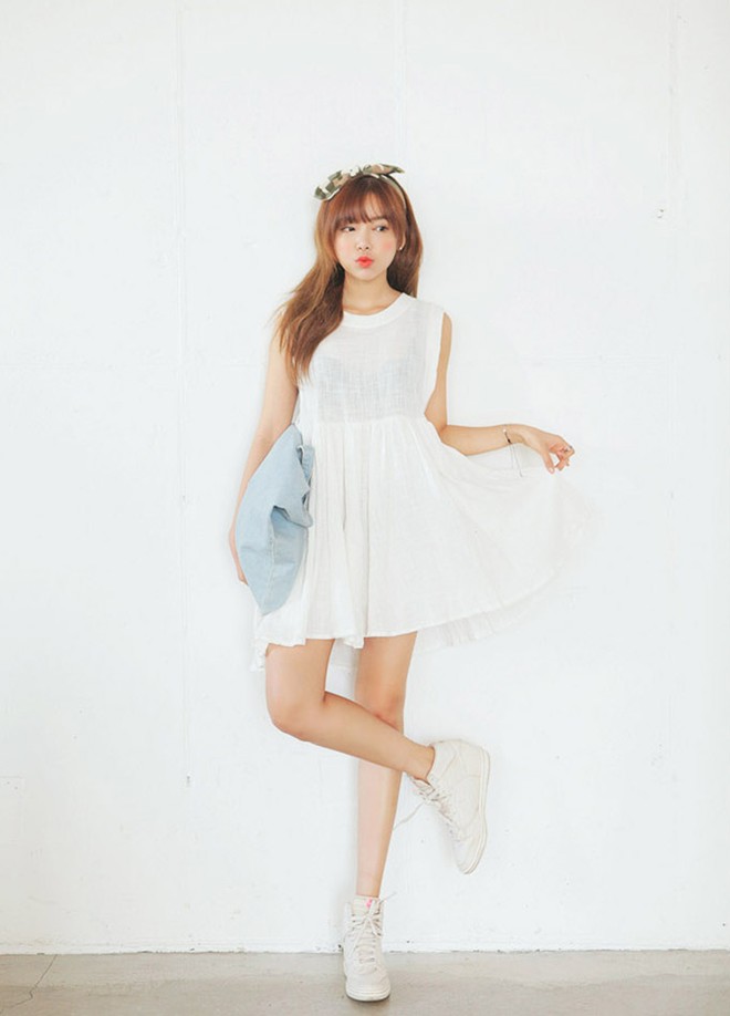 V&aacute;y babydoll mang lại vẻ trẻ trung, dễ thương cho bạn g&aacute;i