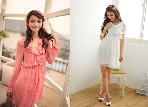 Thời trang thu lãng mạn, bay b&ocirc;̉ng với váy li&ecirc;̀n bèo nhún