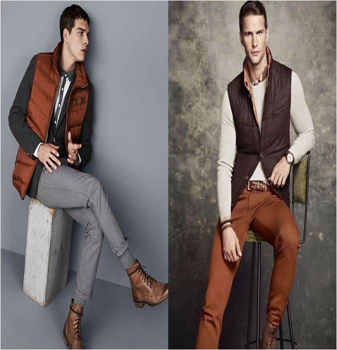 &Aacute;o gile nổi bật trong bộ sưu tập thời trang nam thu đ&ocirc;ng 2014. Ảnh minh họa