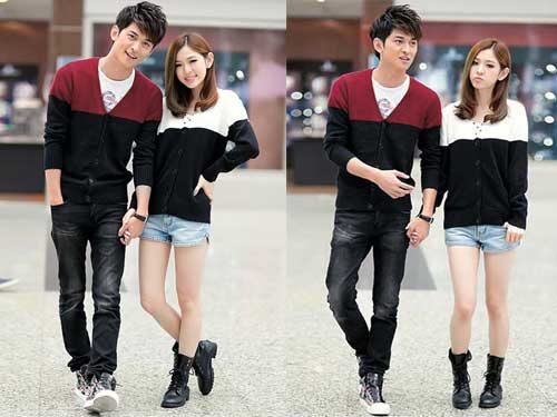 Một cặp cardigan đ&ocirc;i sẽ thật trẻ trung v&agrave; ấn tượng trong bộ sưu tập thời trang Valentine