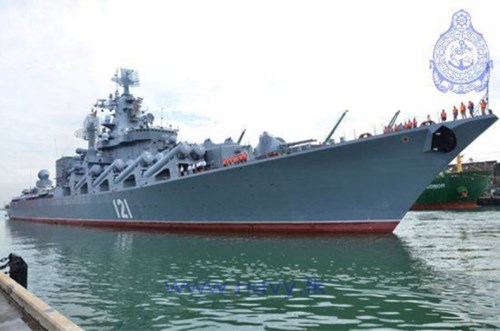 T&igrave;nh h&igrave;nh Biển Đ&ocirc;ng ng&agrave;y 7/11: Tuần dương hạm Moscow mang t&ecirc;n lửa dẫn đường neo đậu tại cảng Colombo, Sri Lanka
