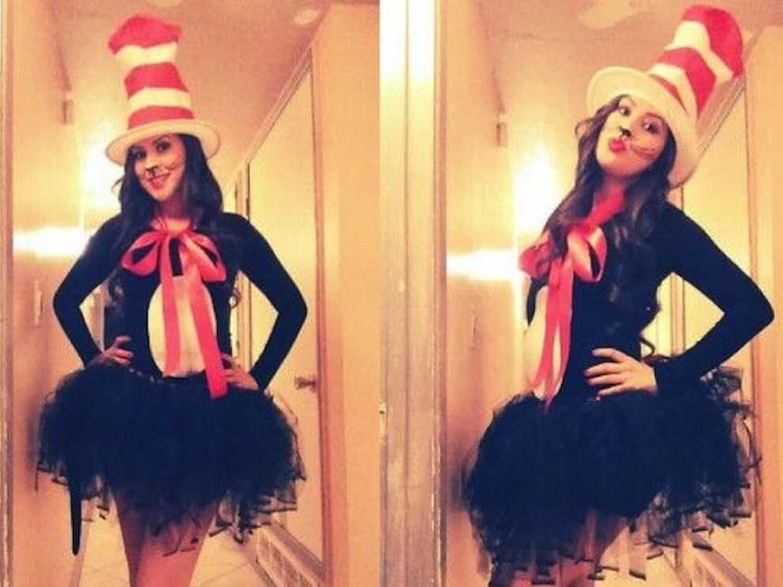 Trang phục Halloween tự chế với chiếc mũ độc đáo và ghim