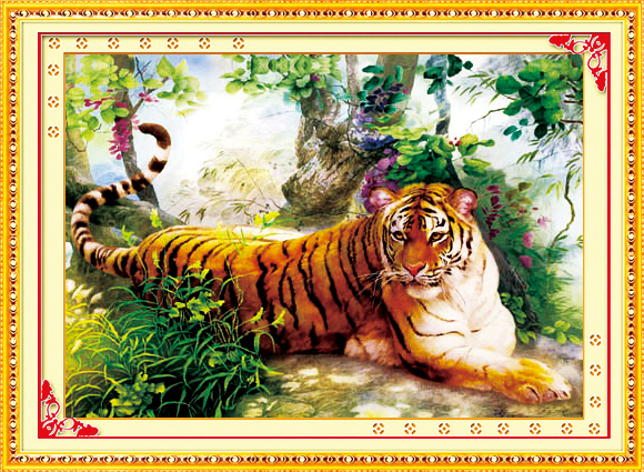 tr&aacute;nh treo tranh th&uacute; dữ trong ph&ograve;ng ngủ