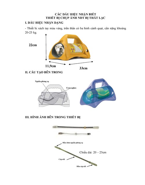  Truy t&igrave;m thiết bị chứa ph&oacute;ng xạ bị thất lạc tại TP HCM
