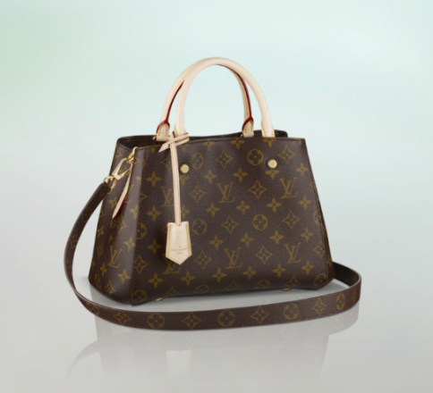 T&uacute;i Louis Vuitton với họa tiết v&agrave; logo đặc trưng. Ảnh minh họa
