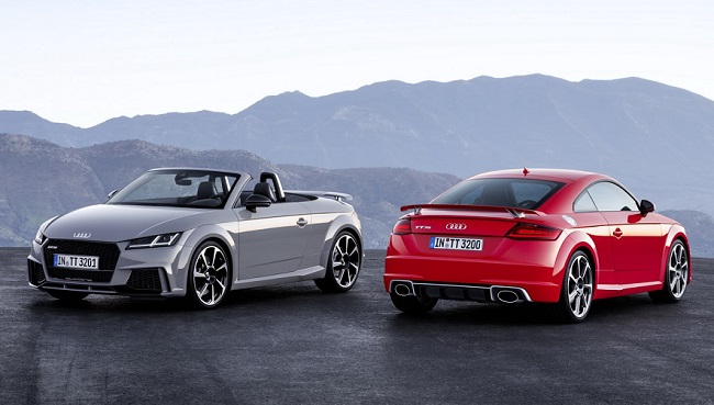 Xe Audi TT RS 2017 gồm bản coupe v&agrave; phi&ecirc;n bản mui trần 
