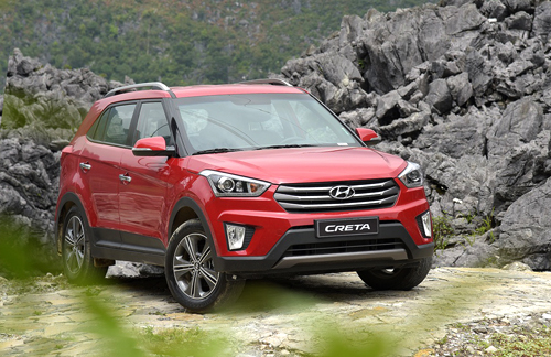 Xe Hyundai Creta mang thiết kế lấy cảm hứng từ đ&agrave;nh anh Sante Fe v&agrave; Tucson