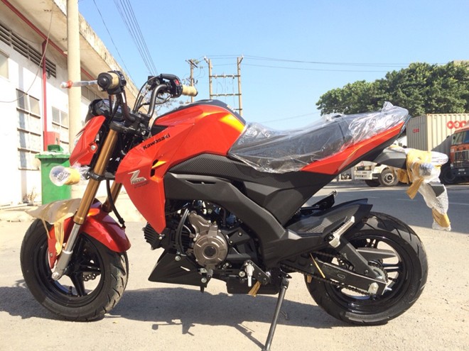 Xe Kawasaki Z125 sở hữu k&iacute;ch thước nhỏ gọn