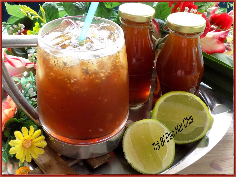 C&aacute;ch l&agrave;m tr&agrave; b&iacute; đao hạt chia thơm ngon, giải nhiệt