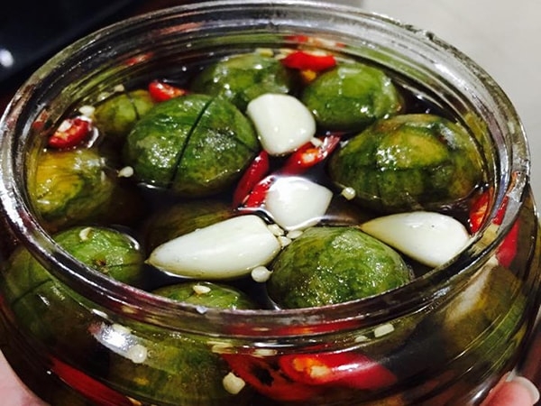 sấu dầm mắm ớt