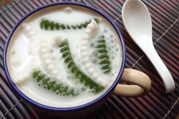 ch&egrave; dừa non thạch l&aacute; nếp