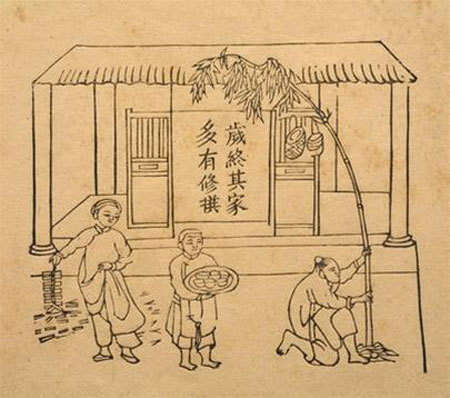 Sự t&iacute;ch c&acirc;y n&ecirc;u đ&atilde; c&oacute; từ xa xưa v&agrave; trở th&agrave;nh một trong những phong tục ng&agrave;y Tết cổ truyền ở Việt Nam