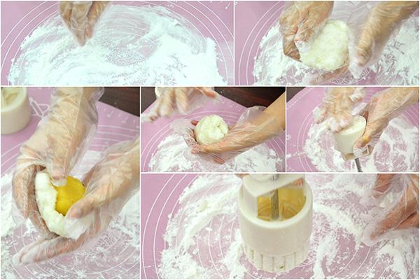 Kh&acirc;u nặn b&aacute;nh v&agrave; tạo h&igrave;nh hoa văn cho b&aacute;nh trung thu