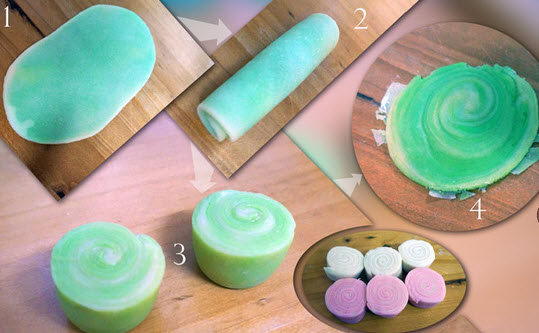 C&aacute;c bước thực hiện trong c&aacute;ch l&agrave;m b&aacute;nh trung thu ng&agrave;n lớp đẹp mắt